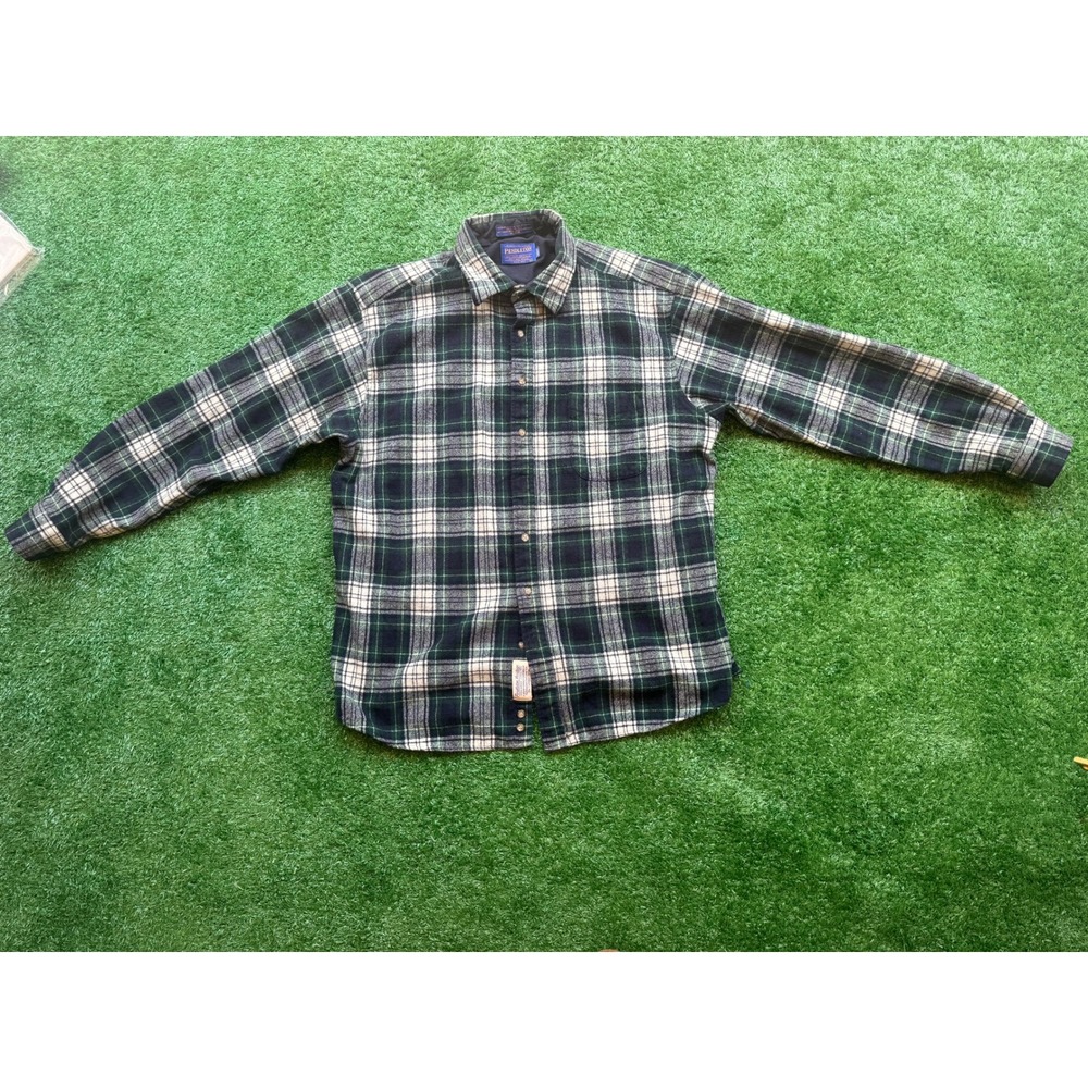 Pendleton Heritage Highlander Wool Flannel Shirt XL Long Campbell Tartan Plaid